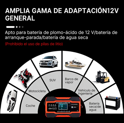 CARGADOR REPARADOR DE BATERIAS PARA AUTO